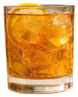 ai genererad honung citron- juice i en glas på en transparent bakgrund png