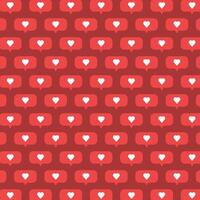 Seamless pattern with hearts. Delicate red background. Vector. vector