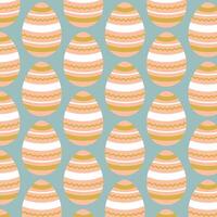 Easter eggs simple seamless pattern. Easter eggs, Easter symbol, decorative vector elements.