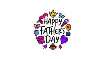 Happy Father's Day animation video