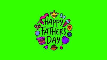 Happy Father's Day animation video