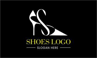 AI generated Ladies shoes vector design logo template