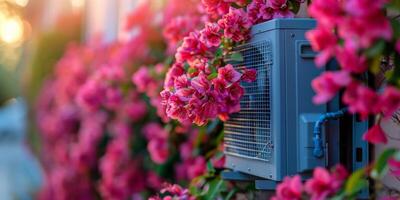 AI generated Air Conditioners Beside Building photo