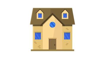 Animated illustration on white background video