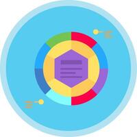 Infographic elements Flat Multi Circle Icon vector