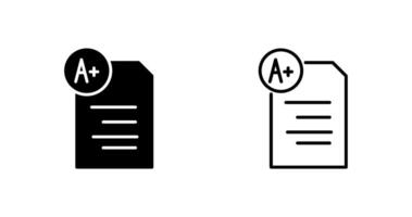 Graded Paper Vector Icon