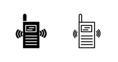 icono de vector de walkie-talkie