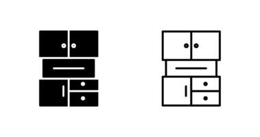 icono de vector de gabinetes