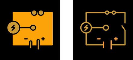 icono de vector de circuito eléctrico