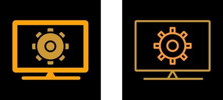 Computer Settings Vector Icon