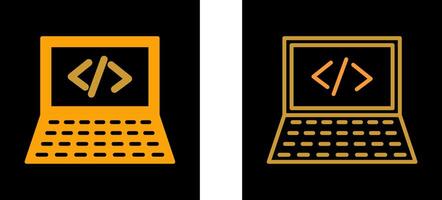 Writing Laptop Vector Icon