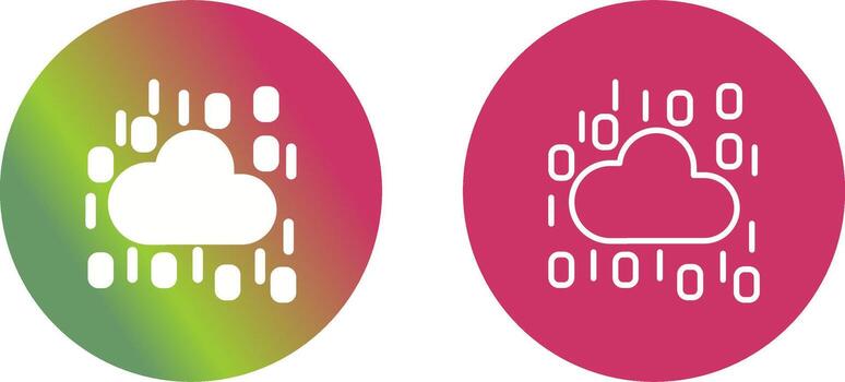 icono de vector de nube