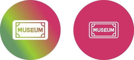 Museum Tag Vector Icon