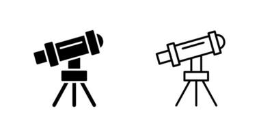 Telescope on Stand Vector Icon