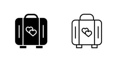 Lover Suitcase Vector Icon