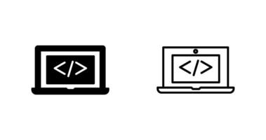 Coding Computer Vector Icon