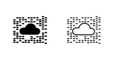 icono de vector de nube