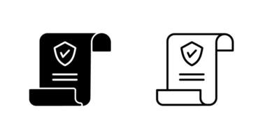 Insurance Policy Vector Icon