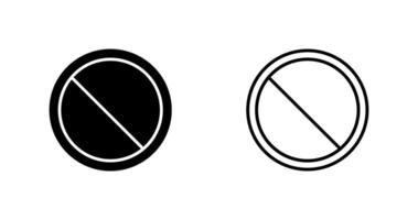 icono de vector prohibido