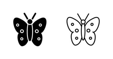 icono de vector de mariposa