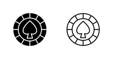 Spade Chip Vector Icon