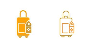 Bag With Tags Vector Icon