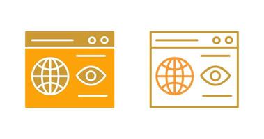 Web Visibility Vector Icon