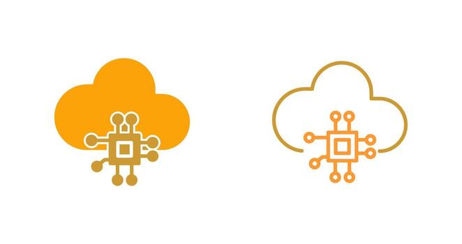 Cloud Computing Vector Icon