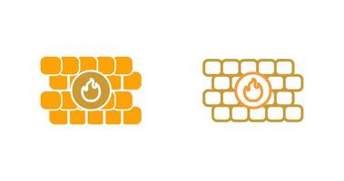 icono de vector de firewall