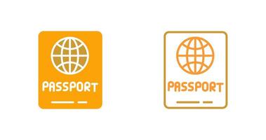 icono de vector de pasaporte