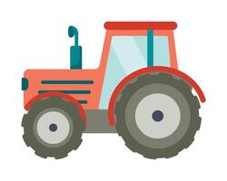 Tractor isolated on white background. A vector