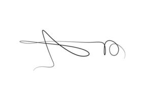 Grasshopper continuous one line drawing vector illustration