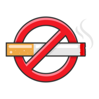 No de fumar con cigarrillo firmar icono png