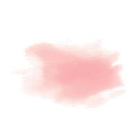 The paint stain is blurry with soft edges. Watercolor illustration hand drawn with pastel colors coral, peach. Element isolated from background. vector