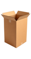 AI generated cardboard box isolated transparent background PNG