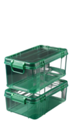 AI generated green plastic box isolated transparent background PNG