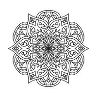 Mandala for  coloring page vector