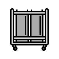 dish dispenser restaurant equipment color icon vector illustration