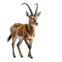 AI generated antelope isolated transparent background PNG. png