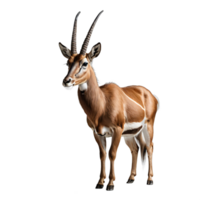 AI generated antelope isolated transparent background PNG. png