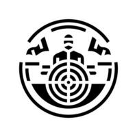 team badge game paintball glyph icon vector illustration