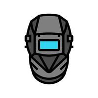 welding helmet ppe protective equipment color icon vector illustration