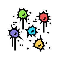 splatter paintball game color icon vector illustration