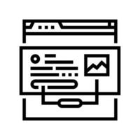 rich snippets seo line icon vector illustration