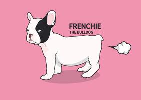 French bulldog farts Like a pro vector