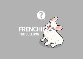 frenchie el buldog tiene un duda vector