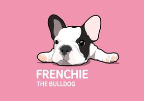 Cute Lazy Frenchie vector