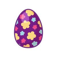 Festive Easter Egg With Multi Colored Funny Ornate vector