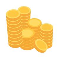 Stack Of Gold Coins Leprechaun Gnome Treasure vector