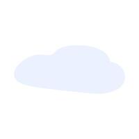 Warm Spring Rain Pours From Light Blue Cloud Icon vector